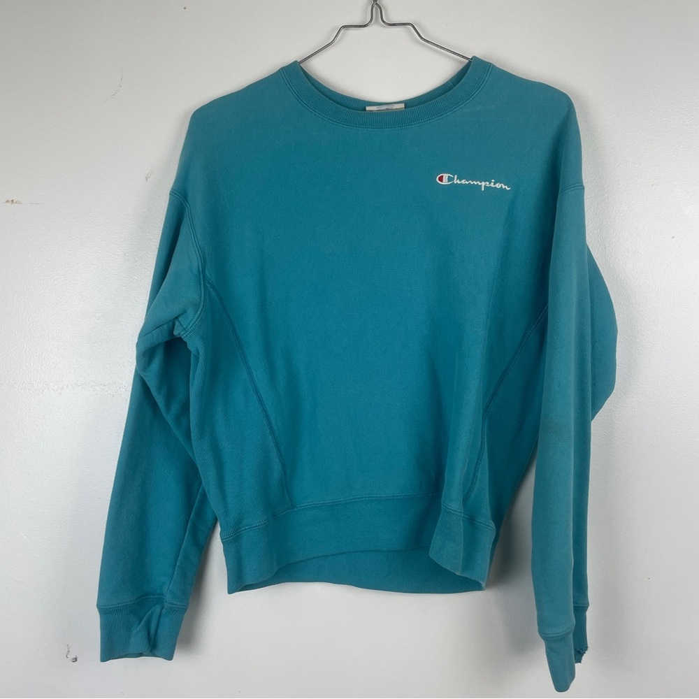 Vintage pullover sweatshirt Champion Cotton long sleeve reverse weave logo